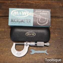 Vintage Boxed Moore & Wright No 961M Micrometer - Good Condition