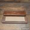 Vintage Boxed Medium Grit 8” x 2” India Oil Stone - Lapped Flat