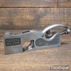 Vintage Record No: 073 Rabbet Shoulder Plane - Fully Refurbished