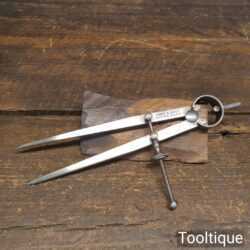 Vintage 7 ½” Moore & Wright Spring Straight Dividers - Good Condition