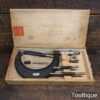 Vintage Boxed 3-4” Moore & Wright No 968 Imperial Micrometer - Good Condition