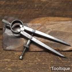 Vintage 4 ½” Moore & Wright Inside Cast Steel Dividers - Good Condition