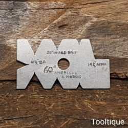 Vintage Moore & Wright No 200 Imperial Metric Screw Cutting Gauge