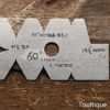 Vintage Moore & Wright No 200 Imperial Metric Screw Cutting Gauge