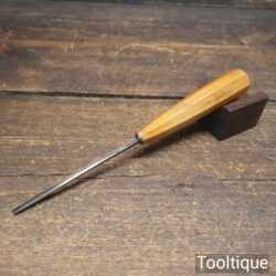 Vintage Henry Taylor Acorn ⅛” Straight Woodcarving V Parting Chisel Sharpened