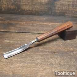 Vintage I & H Sorby ¹⁷⁄₃₂” In-Cannel Curved Woodcarving Chisel Sharpened
