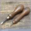 Vintage Pair Of Leatherworking Awls - Good Condition