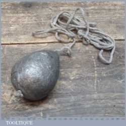 Early English Vintage 3” Long Lead Plumb Bob - Good Condition