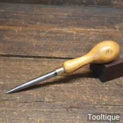 Vintage 8” Sailmakers Awl Boxwood Handle - Good Condition