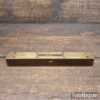 Vintage 8" Rosewood Double Brass Warranted Correct Spirit Level - Good Condition