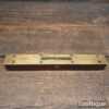 Vintage 8" Rosewood Double Brass Warranted Correct Spirit Level - Good Condition