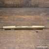Crisp Vintage Quality 8" Brass Machinist Spirit Level - Good Condition