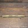 Crisp Vintage Quality 8" Brass Machinist Spirit Level - Good Condition