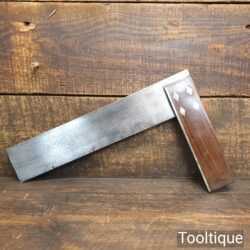 Vintage 12" Rosewood & Brass Try Square - Good Condition