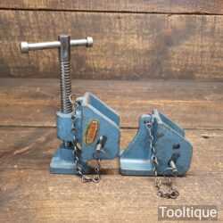 Vintage Pair Of Paramo Sash Clamp Heads - Good Condition