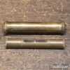 Lovely Vintage 3" Brass Machinist Spirit Level Ornate Brass Case - Good Condition