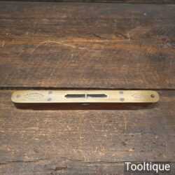 Vintage 8" John Rabone & Sons Rosewood Brass Spirit Level - Good Condition