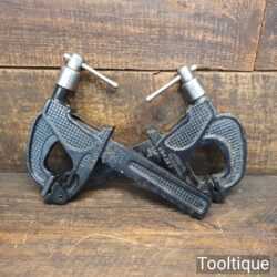 Vintage Refurbished Pair Of T186 6” Carver Clamps - Good Condition