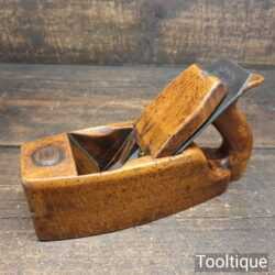 Unusual Vintage beechwood C. Steadman Smoothing Block Plane - Ready To Use