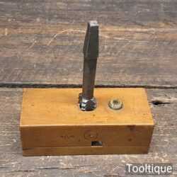 Antique 5/8” Boxwood Screw Box & Cast Steel Tap for Wood - Good Condition