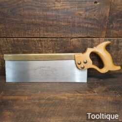 Crisp Vintage Marples & Sons Brass Back Tenon Saw 12 TPI - Sharpened Refurbished