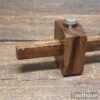 Vintage Emir Carpenter’s Mahogany & Brass Mortise Gauge - Good Condition