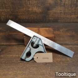 Crisp Vintage Rabone Chesterman No: 1912 Cast Steel Adjustable Combination Square