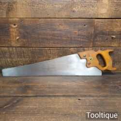 Vintage 22” Edward Elwell Pattern No: 739 Cross Cut Panel Saw 7 TPI - Sharpened