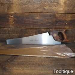 Vintage Crisp 22” Spear & Jackson No: 88 Special Cross Cut Panel Saw 7 TPI - Sharpened
