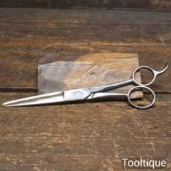 Vintage 7” Rimelspach A.V. Detroit Old Master No: 1 Barber Scissors - Sharpened