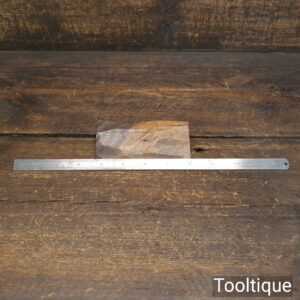 Vintage 12” Chesterman No: 412D/3 Cast Steel Imperial Metric Single Flexible Rule