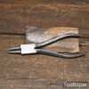 Vintage Pair Of Cast Steel 6" Round Nose Pliers - Good Condition