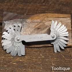 Vintage Machinists Whitworth 55-Degree Screw Thread Gauge - Good Condition