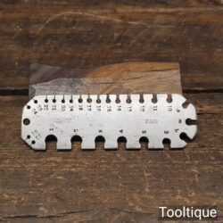 Vintage 5” J. Sheldon & Co. Imperial Workshop Wire Gauge Dated 1917