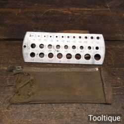 Vintage L.S. Starrett Co. Drill & Wire Gauge No: 187 - Good Condition