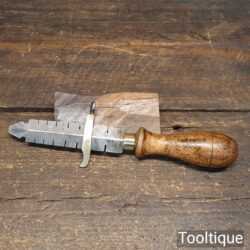 Vintage Saw Wrest Brass Guide Beechwood Handle - Good Condition