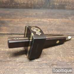 Vintage I. Sorby Rosewood & Brass Mortice Gauge - Good Condition