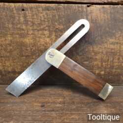  Vintage 7 ½” Rosewood & Brass Sliding Bevel - Good Condition