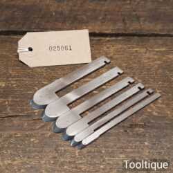 Vintage Set Of 6 Record No: 405 Extra Fluting Cutters - Good Condition