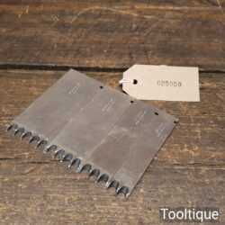 Vintage Set of 4 No: Record ¼” Reeding Cutters 1 ⅝” 1 ⁵⁄₁₆" 1" ¹¹⁄₁₆" Good Condition