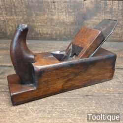 Vintage Continental Horned Beechwood Roughing Scrub Plane - Ready For Use