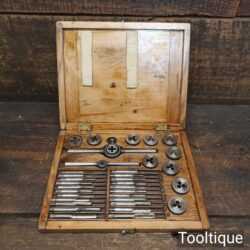 Vintage Boxed Pratt & Whitney Co Tap & BA Die Set - Good Condition