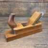 Vintage Continental Horned Beechwood Roughing Scrub Plane - Ready For Use