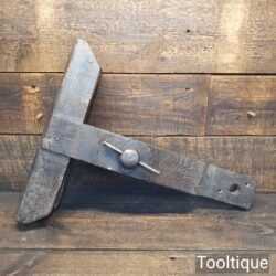 Antique Oak Saw Sharpening Vice With 16” Jaws - Good Condition