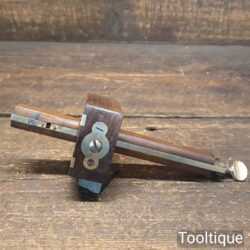 Vintage Carpenter’s Rosewood & Brass Mortise Gauge - Good Condition
