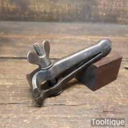 Vintage Cast Steel Hand Vice With ⅜” Jaws - Good Condition