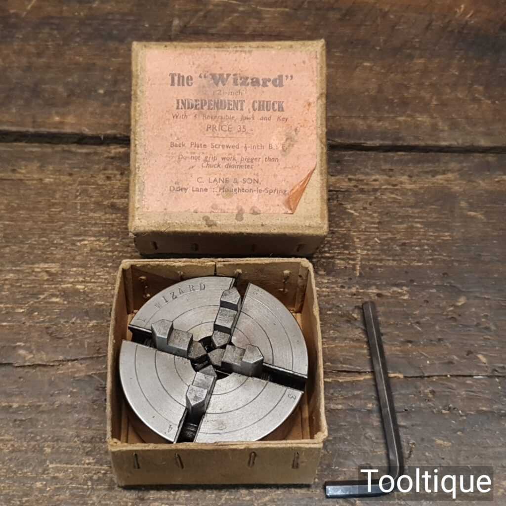 Vintage Imperial Sized Wizard 2" Independent Chuck Reversible Jaws