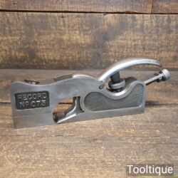 Vintage Crisp Record No: 073 Adjustable Throat Shoulder Plane - Fully Refurbished