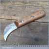 Vintage leather Working or Lino Floor Knife Tool - E Mountford & Sons Sheffield