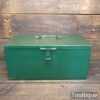 Vintage 16" x 8" x 8" Pressed Steel Medical Medicine Box - Good Condition